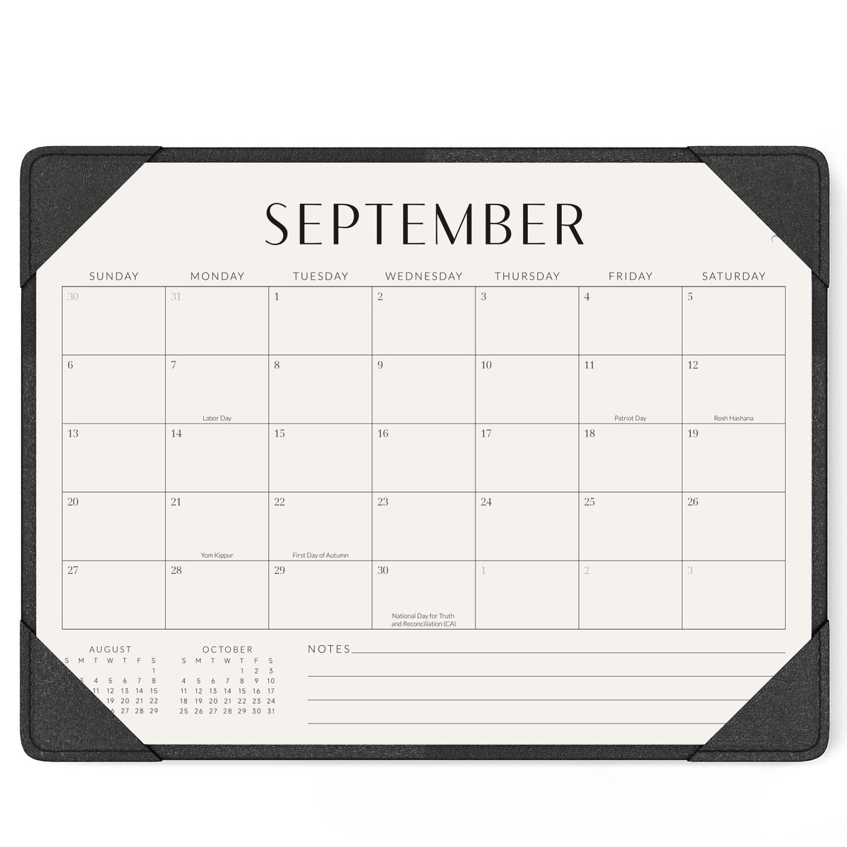 Jotsome Desk Calendar 2026-2027 with Protective Mat 14"x10.5"