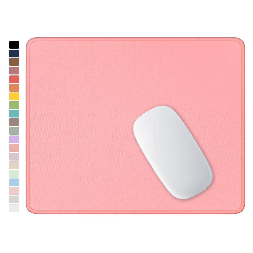 Hsurbtra Mouse Pad, Premium-Textured Square Mousepad 10.2 x 8.3 Inch, Stitched Edge Anti-Slip Waterproof Rubber Pretty Cute Computer Mat for Office Gaming Laptop Women Kids Sage Green