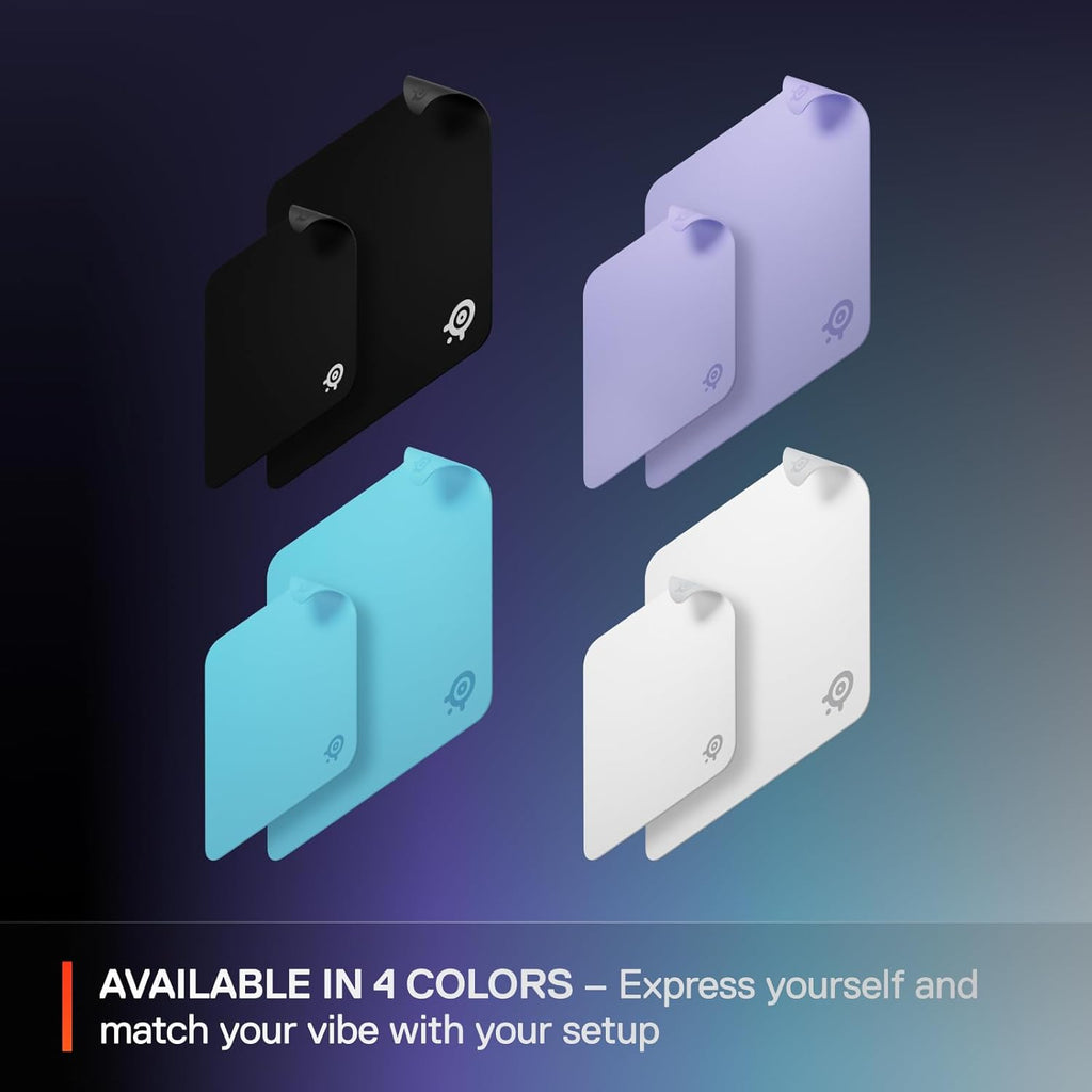 SteelSeries QcK Cloth Gaming Mouse Pad - Exclusive Micro-Woven Surface - Optimized for Gaming Sensors - Maximum Control - Size M - Lavender