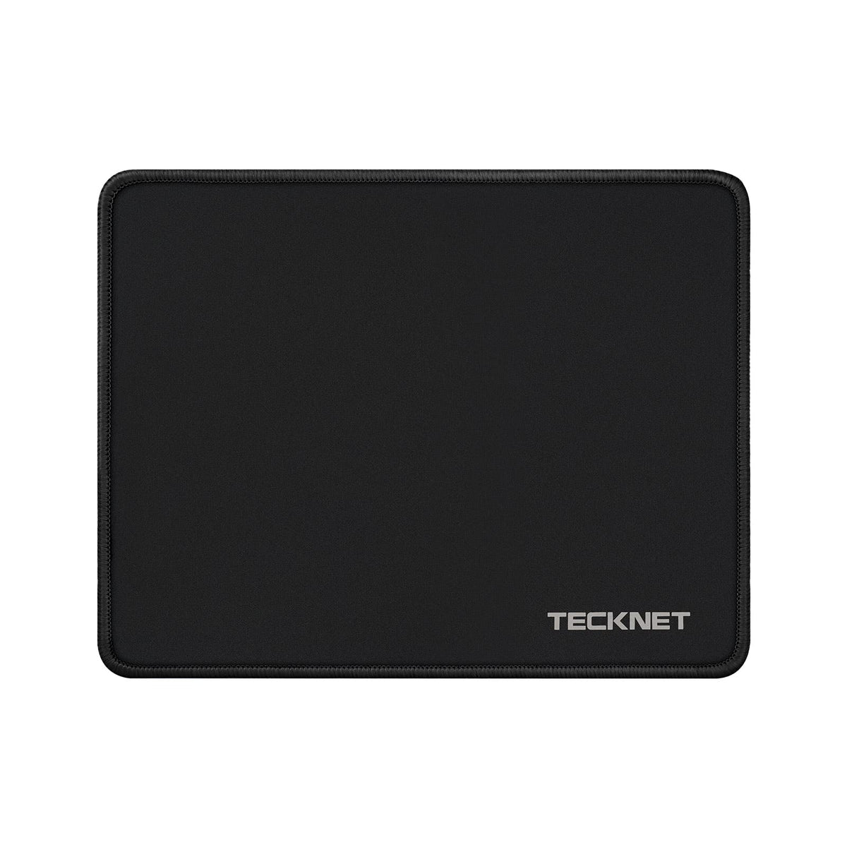 TECKNET Mouse Pad with Durable Anti-fray Stitching, Black Small Mousepad