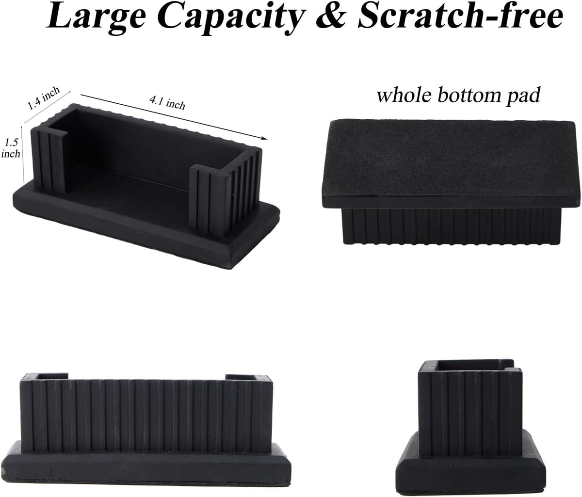Concrete Business Card Holder Desk - Business Card Display Stand - Black