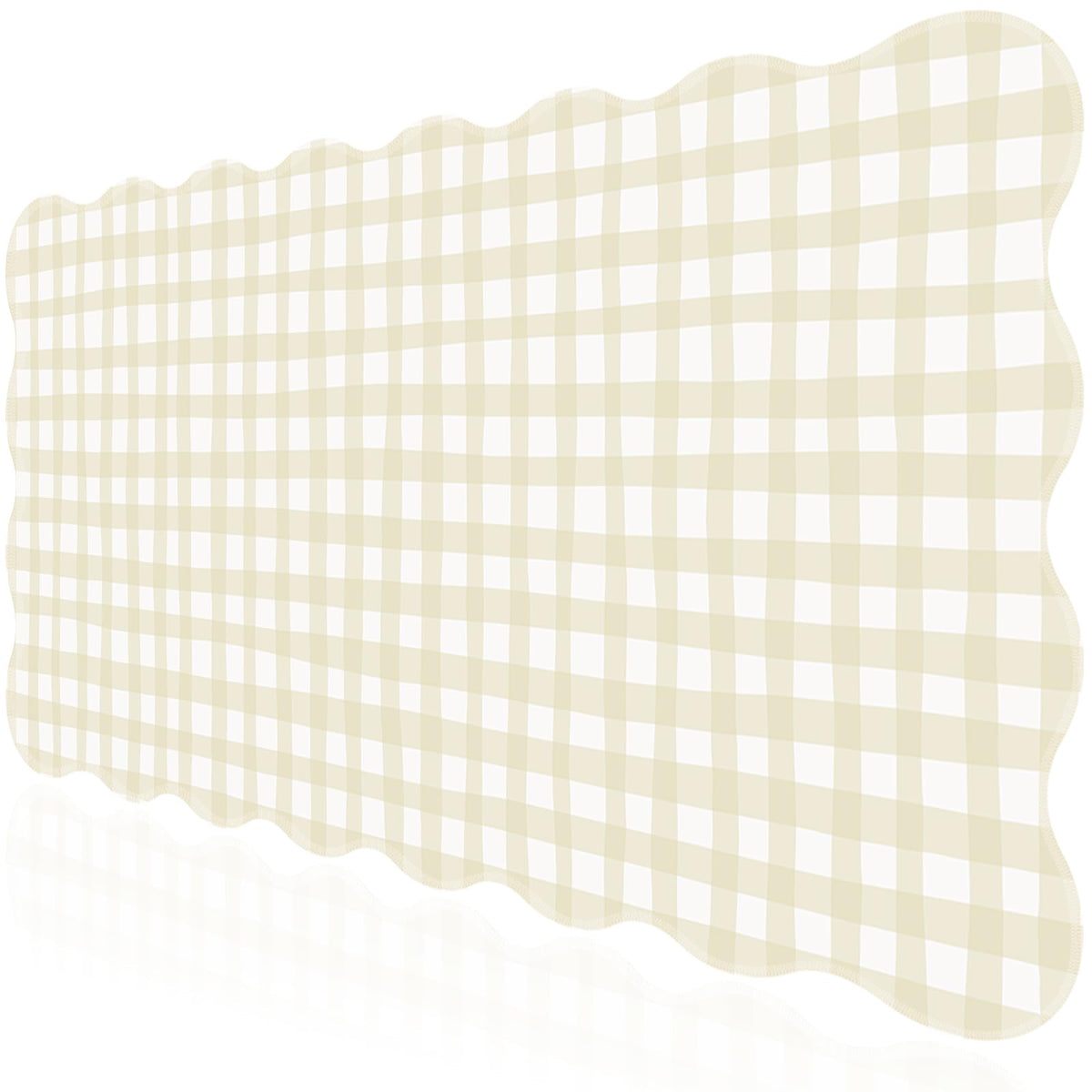 L-SPOUTTO Green Mouse Pad,Geometric Desk Mat XXL Large Scalloped Gaming Mousepad,35.4x15.7in Non-Slip Rubber Base Keyboard Pad Waterproof Desktop Mat for Laptop Computer Game Home Office-Checkered