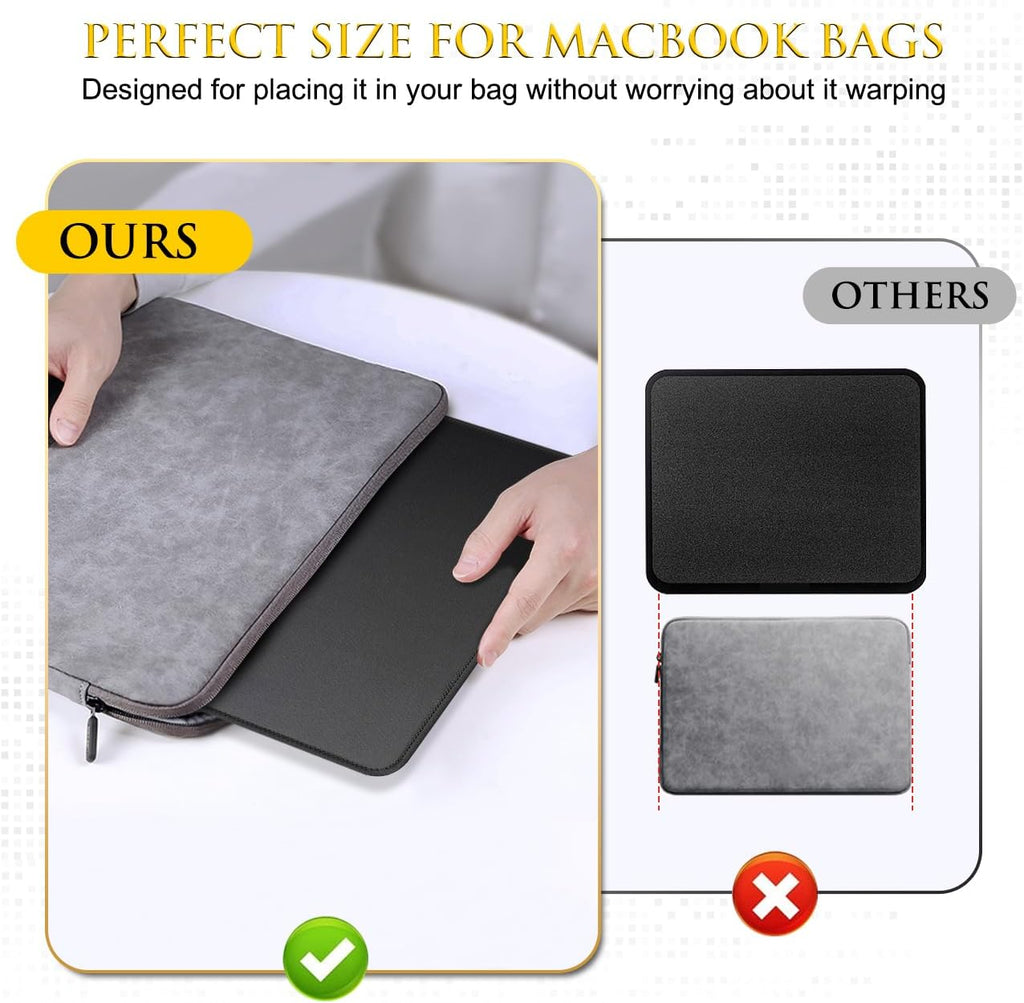 JIKIOU 3 Pack Mouse Pad with Stitched Edge, Perfect Size 10.2x8.3in Black