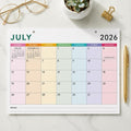 Colorful 2026 Desk Calendar - Runs From January 2026 Until July 2027