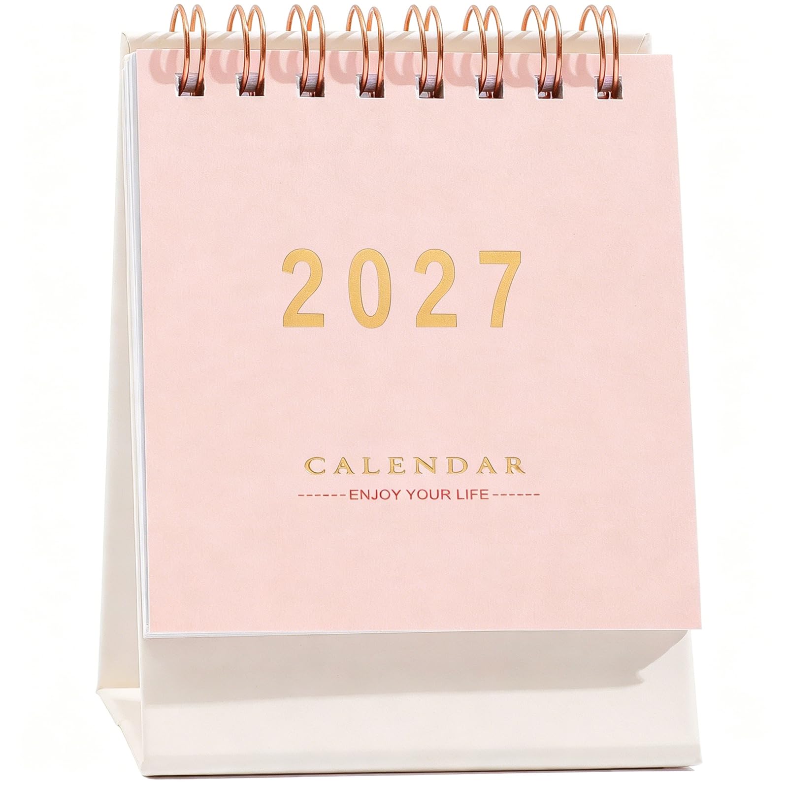Mini Desk Calendar 2026-2027, Standing Flip Small Desk Calendar- July 2026 to Dec 2027 18 Monthly Desktop Calendar- Thick Paper Twin-Wire Binding for Home or Office (Blue)