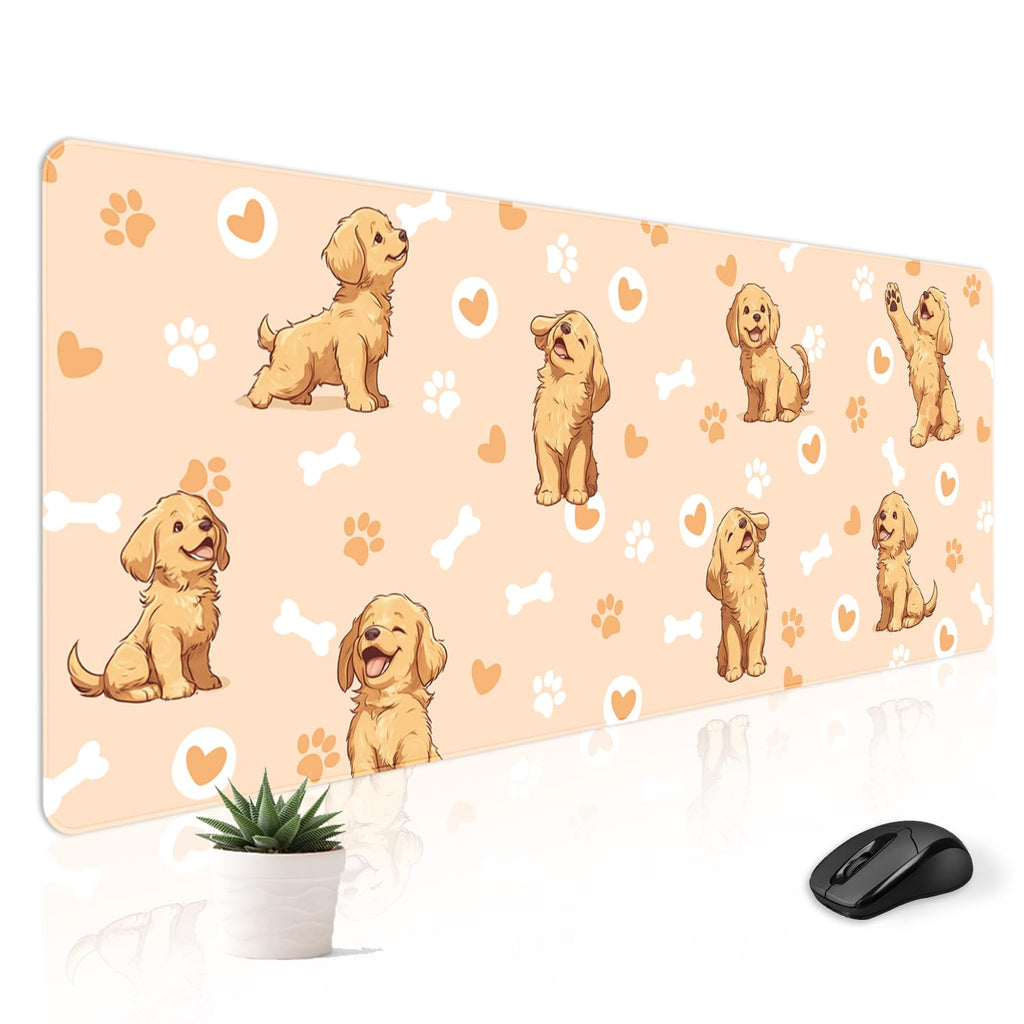 Cute Desk Mat for Keyboard Desktop Extra Large Mouse Pad, Castle