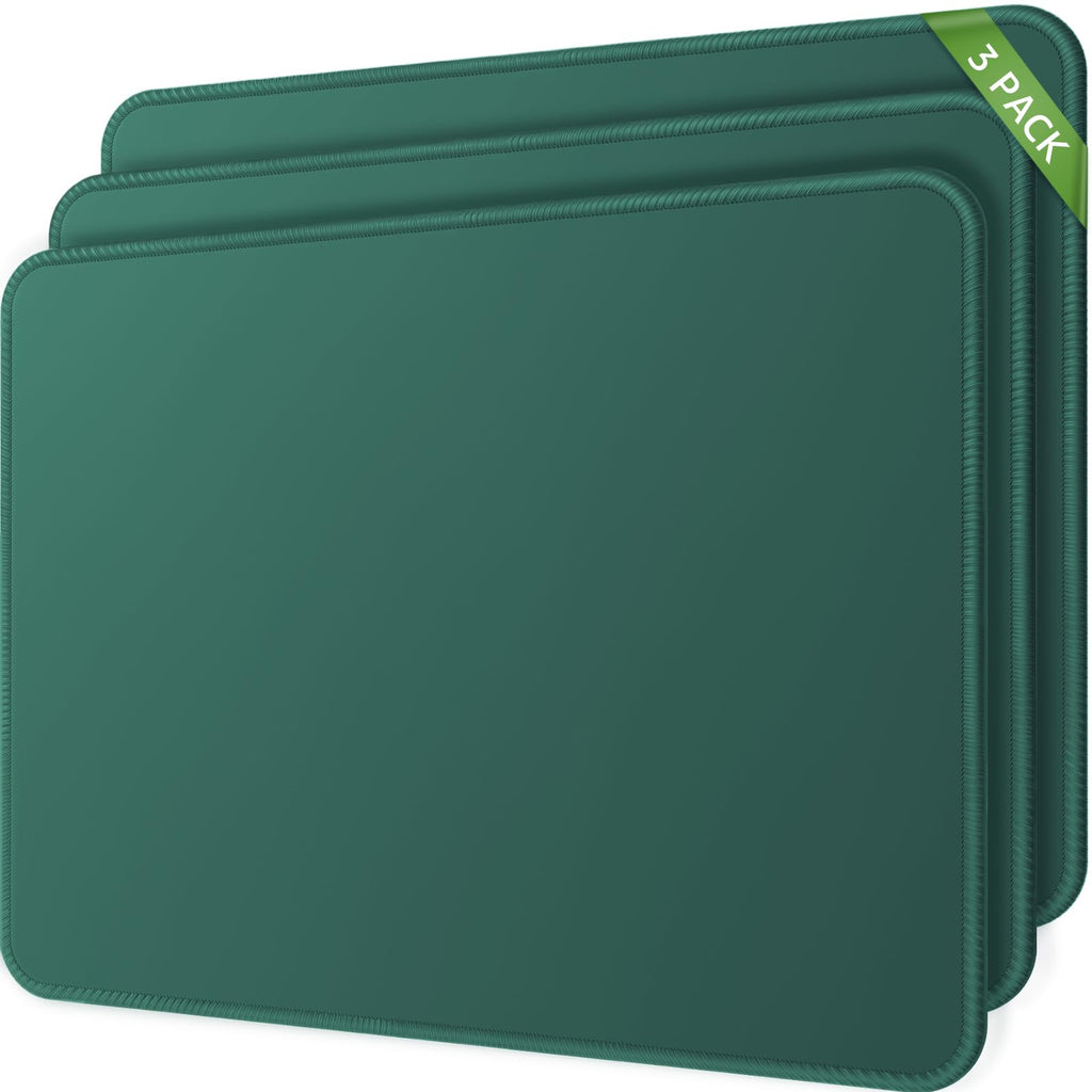 MROCO 3 Pack Mouse Pad, Black Mousepad for Desk, 30% Larger, 8.5 x 11 in