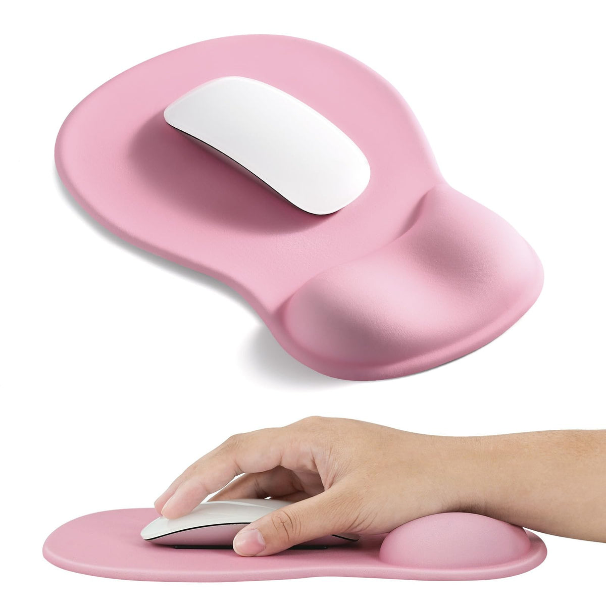 EooCoo Mouse Pad with Gel Wrist Rest, Ergonomic Mousepad Wrist Alignment
