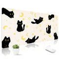 Leather Desk Mat for Keyboard, Extra Large Mouse Pad, Leopard