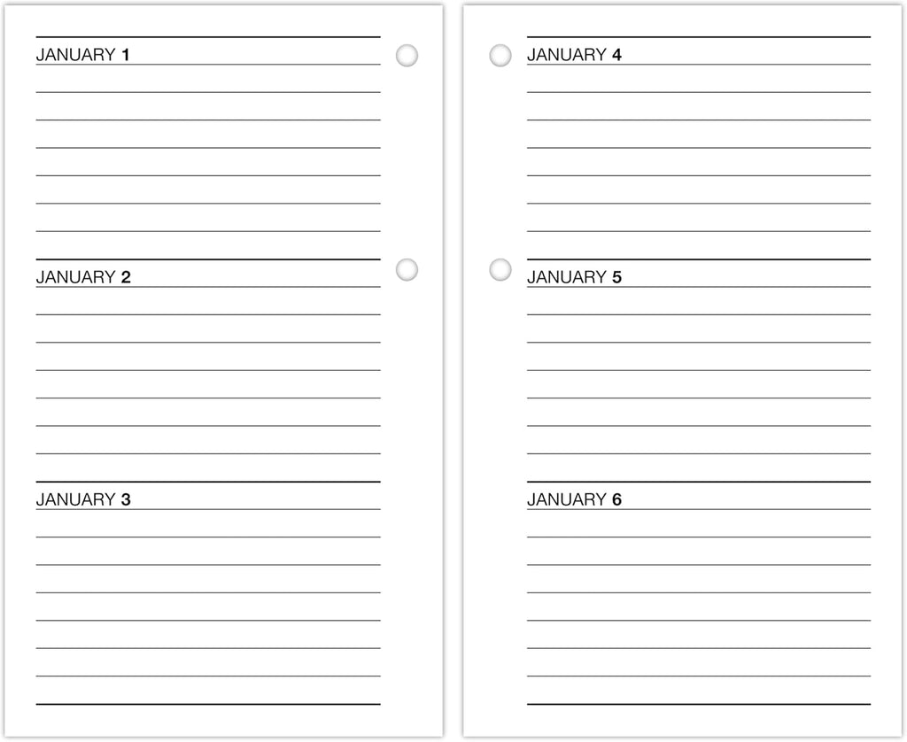 AT-A-GLANCE 2027 Desk Calendar Refill, Daily Desk Pad Refill, 3.5" x 6", Standard, Loose-Leaf, Recycled (E717R5027)