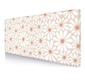 Large Mouse Pad Mousepad, Pink Flowers in a Blue Desk Mats for Desktop, Watercolor Beautiful Floral Laptop Computer Desk Pad, Non-Slip Rubber Base Desktop Mat, 31.5 x 11.8 inches