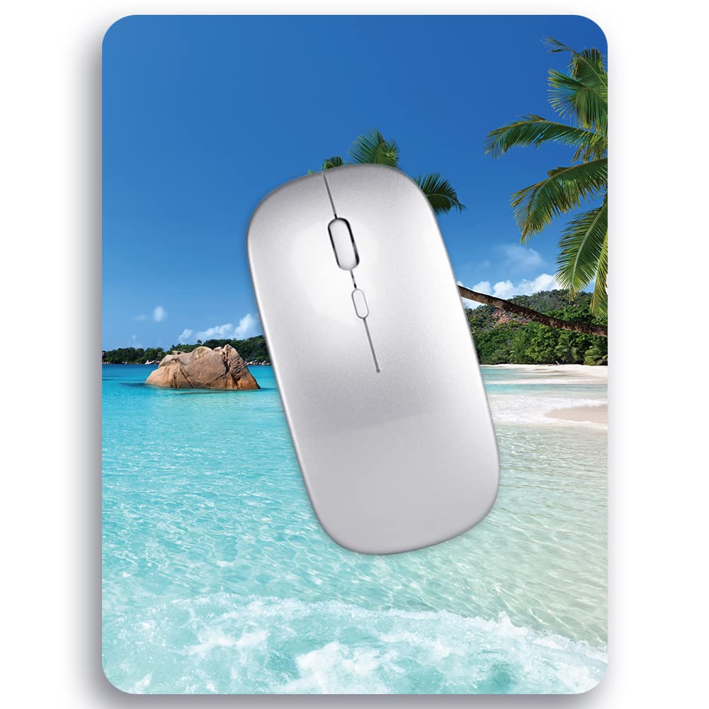 Audimi Small Mouse Pad 6 x 8 Inch, Mini Mouse Pad Thick for Laptop Wireless Mouse Home Office Travel, Portable & Washable (Black)