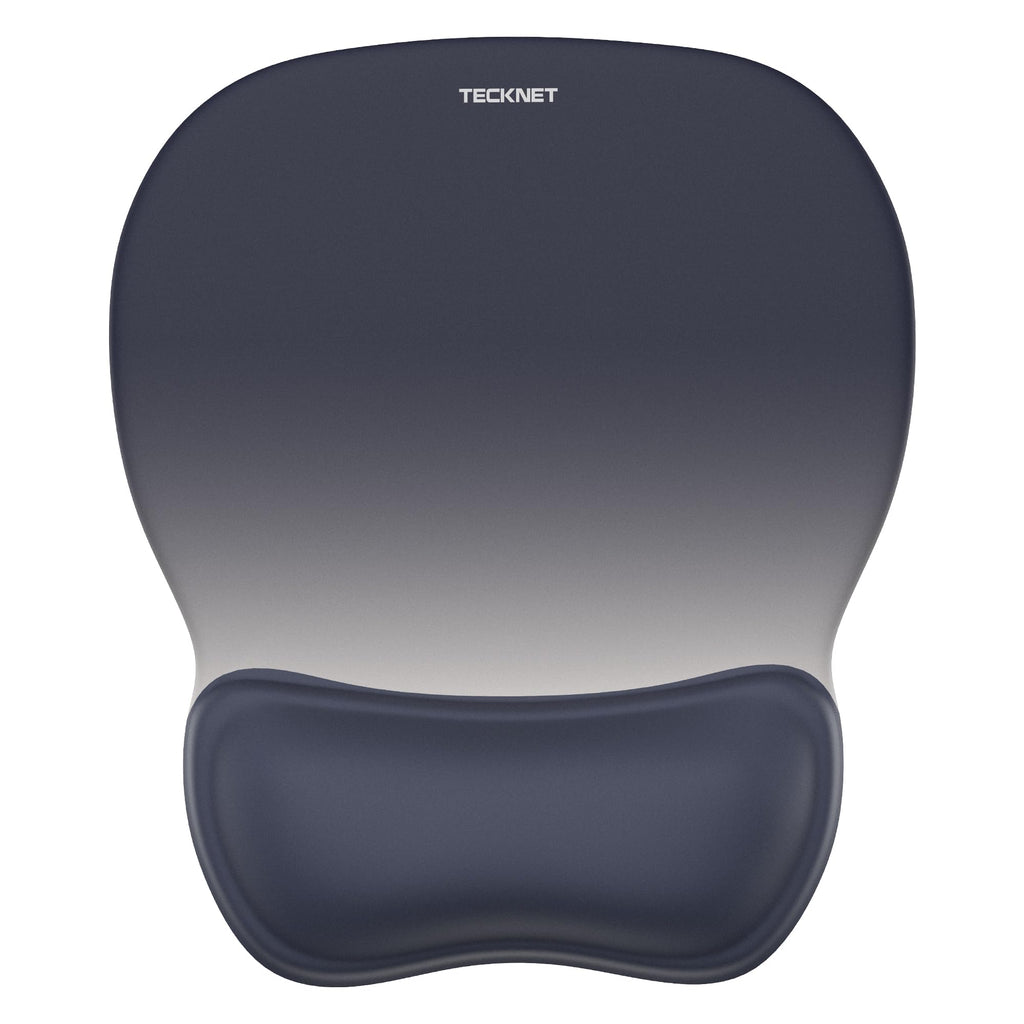 TECKNET Gel Ergonomic Mouse Pad with Wrist Rest, Non-Slip PU Base, Gradient