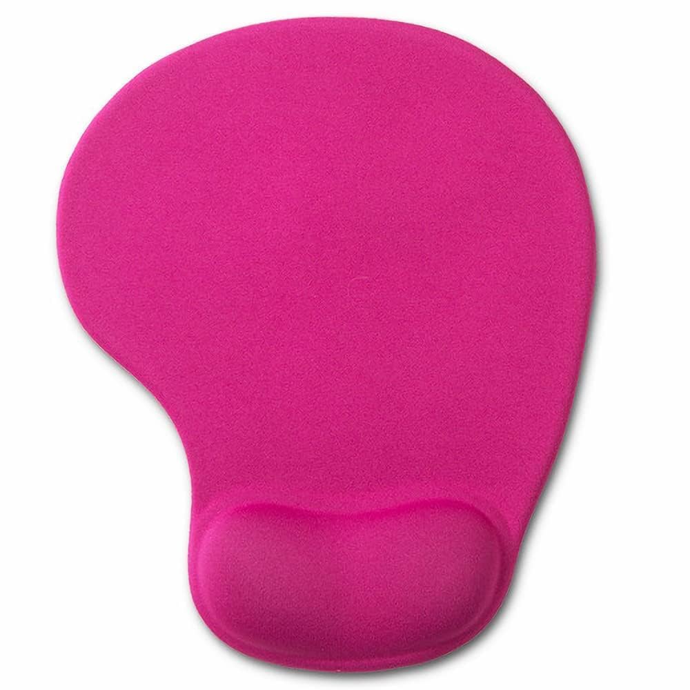 Office Mousepad with Gel Wrist Support - Ergonomic Gaming Desktop Mouse Pad Wrist Rest - Design Gamepad Mat Rubber Base for Laptop Computer -Silicone Non-Slip Special-Textured Surface (01Pink)