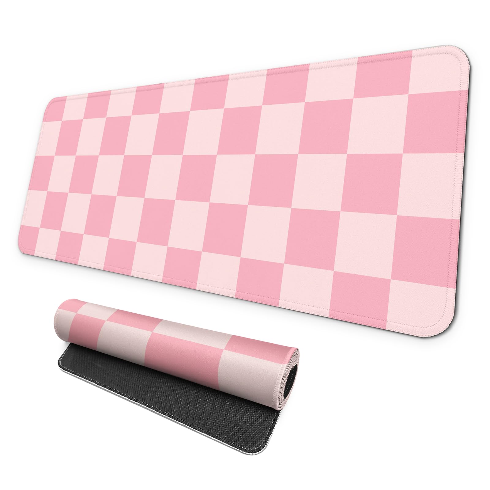 MAY FLOWER Gaming Mouse pad, Large Laptop Mousepad, Full Keyboard Mat, Long Computer Mouse Mat for Home and Office, Anti-Slip Rubber Base, 31.5 x 11.8 Inches (Leopard Print)