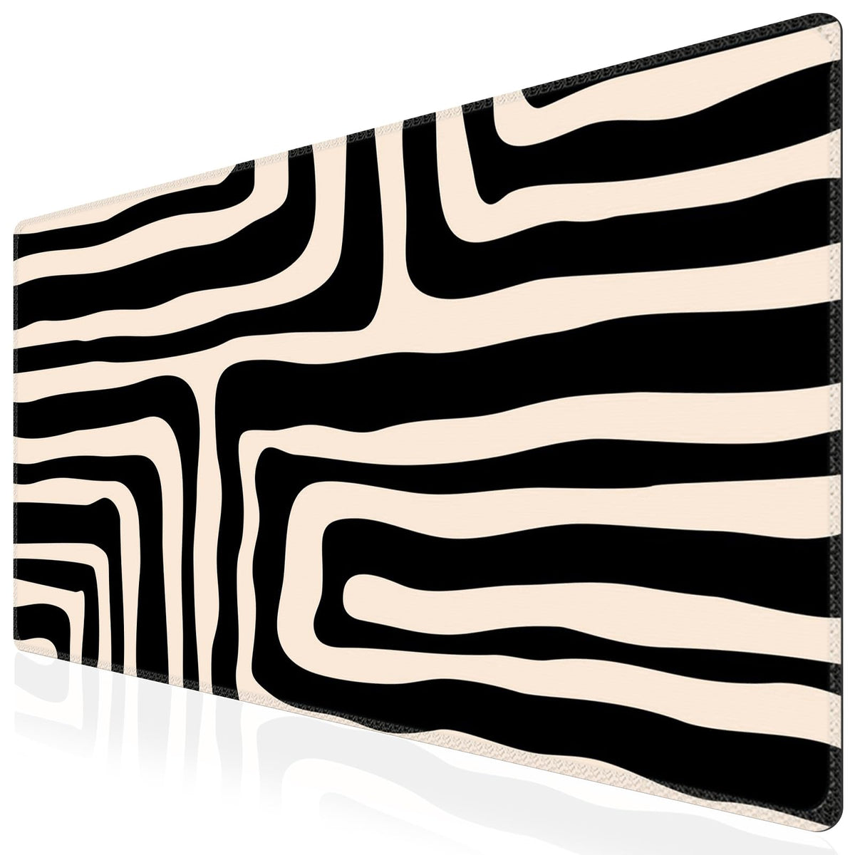 iCasso Desk Cover Mat, Office Mouse Pad,35.4x15.7in,Retro Black