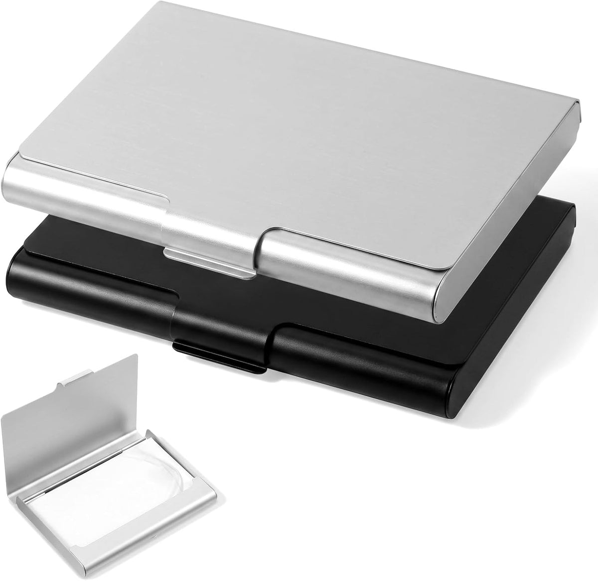2Pcs Business Card Case, Business Card Holder for Purse