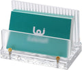 Business Card Holder for Desk, Acrylic Cards Display, Fits 80 Cards