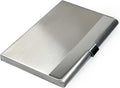 Business Card Holder, for Men and Women, Slim Minimalist Design Case, Stainless Steel Metal, Fits 18 Business Cards in Pocket