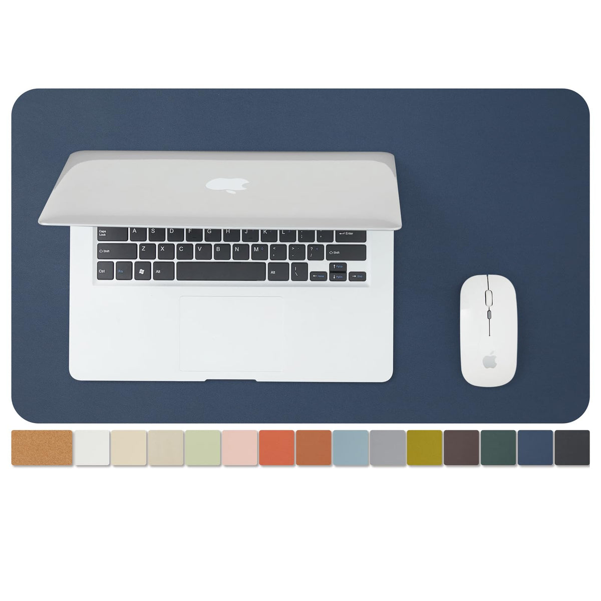 Large Cork Desk Mat - 47.2"x 17" Desk Pad for Office and Home - Ideal for Large Mouse Pad and Desk Mats on Top of Desks(Black)