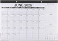 Large Desk Calendar 2026-2027, 17" x 12" Desk Pad Calendar, 19-Month Planner (Jun 2026–Dec 2027), Thick Paper Reduces Ink Bleed-Through, Previous/Next Month Reference, for Home Office School