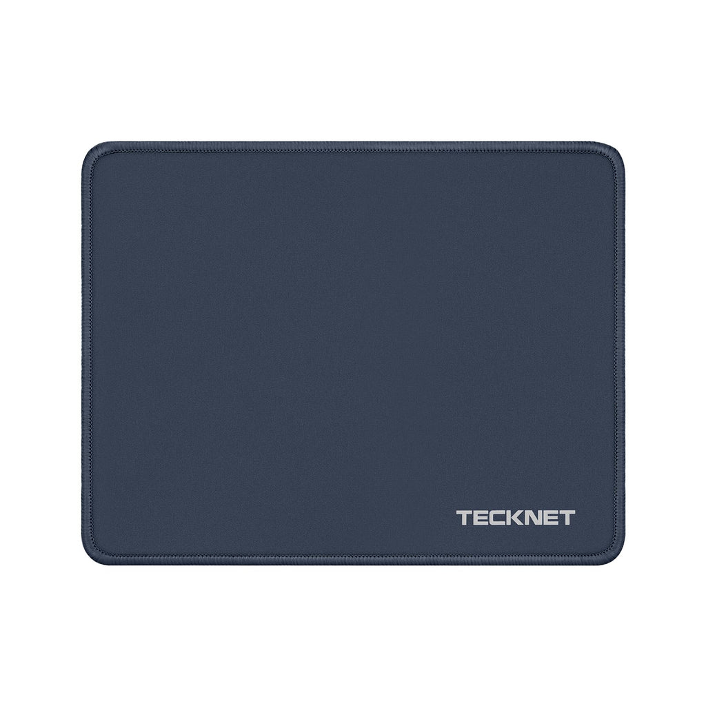 TECKNET Mouse Pad with Durable Anti-fray Stitching, Black Small Mousepad