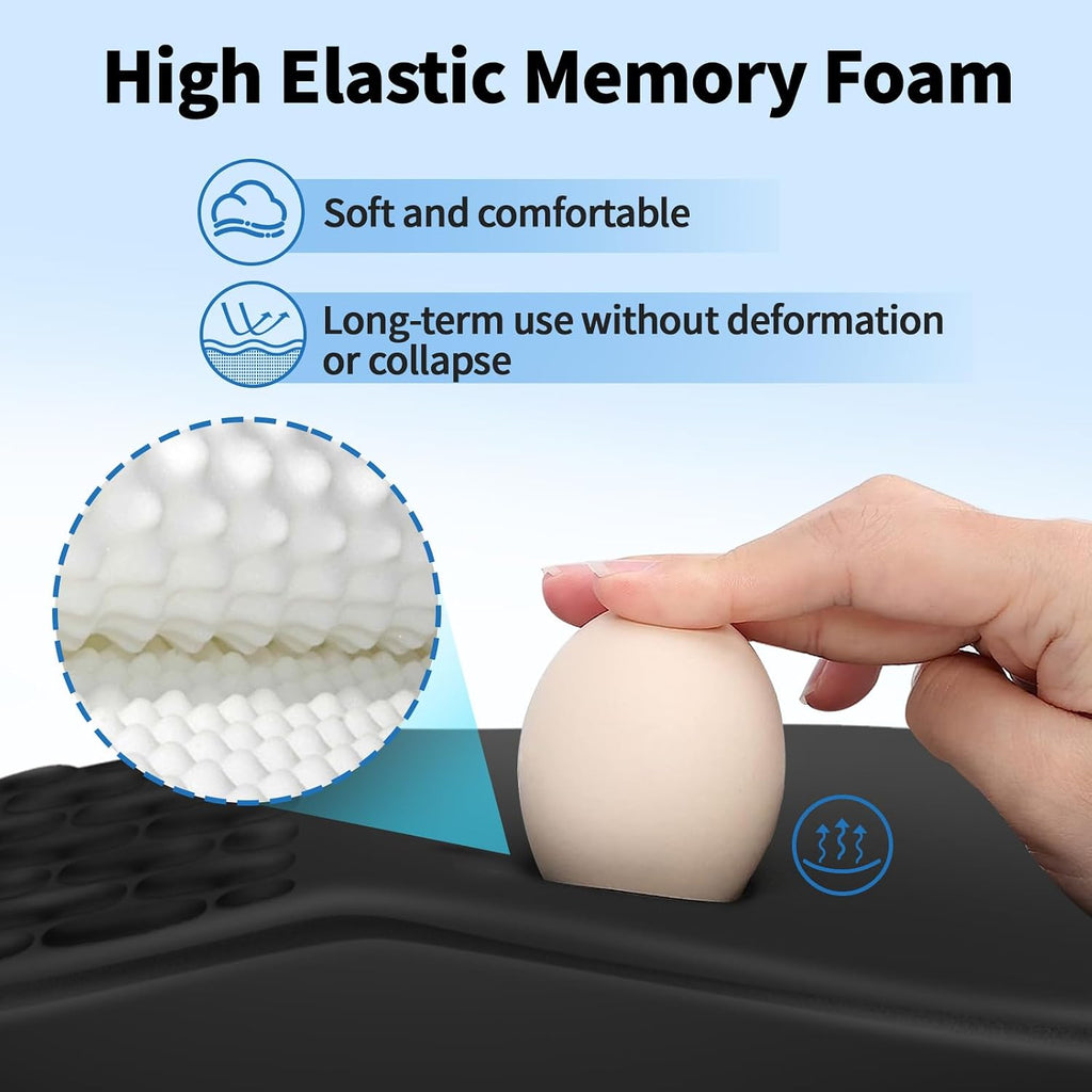 YIWEI Ergonomic Mouse Pad with Wrist Rest for Carpal Tunnel Pain Relief