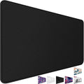 31.5" x 15.7" Waterproof Fabric Desk Pad Large Mouse Pad Office Game, Black