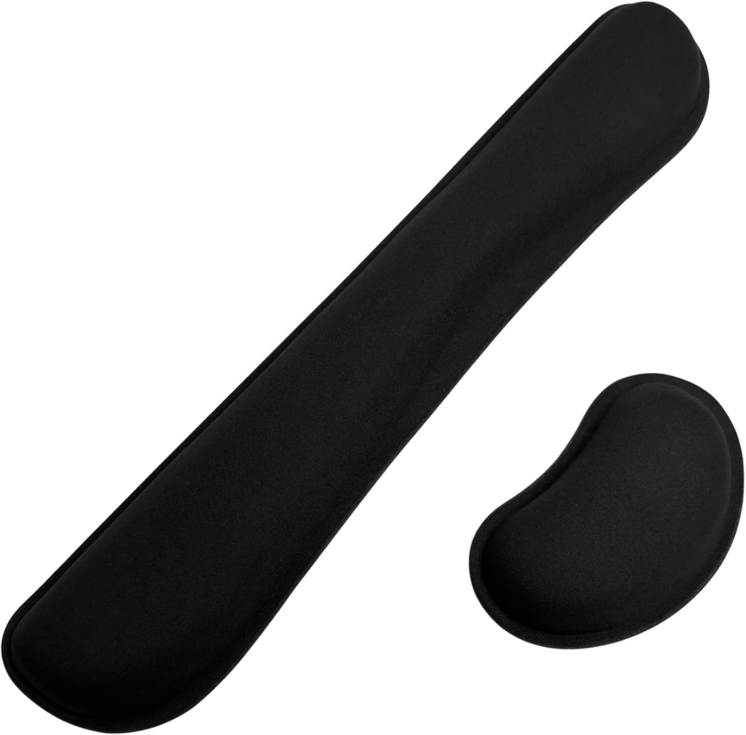 Bloss Leather Desk Pad and Keyboard Wrist Rest, Large Mouse Pad + Keyboard Pad+Mouse Wrist Support, Non-Slip Desk Mat Protector for Office, Home(31.5×15.7 Inches,Beige)