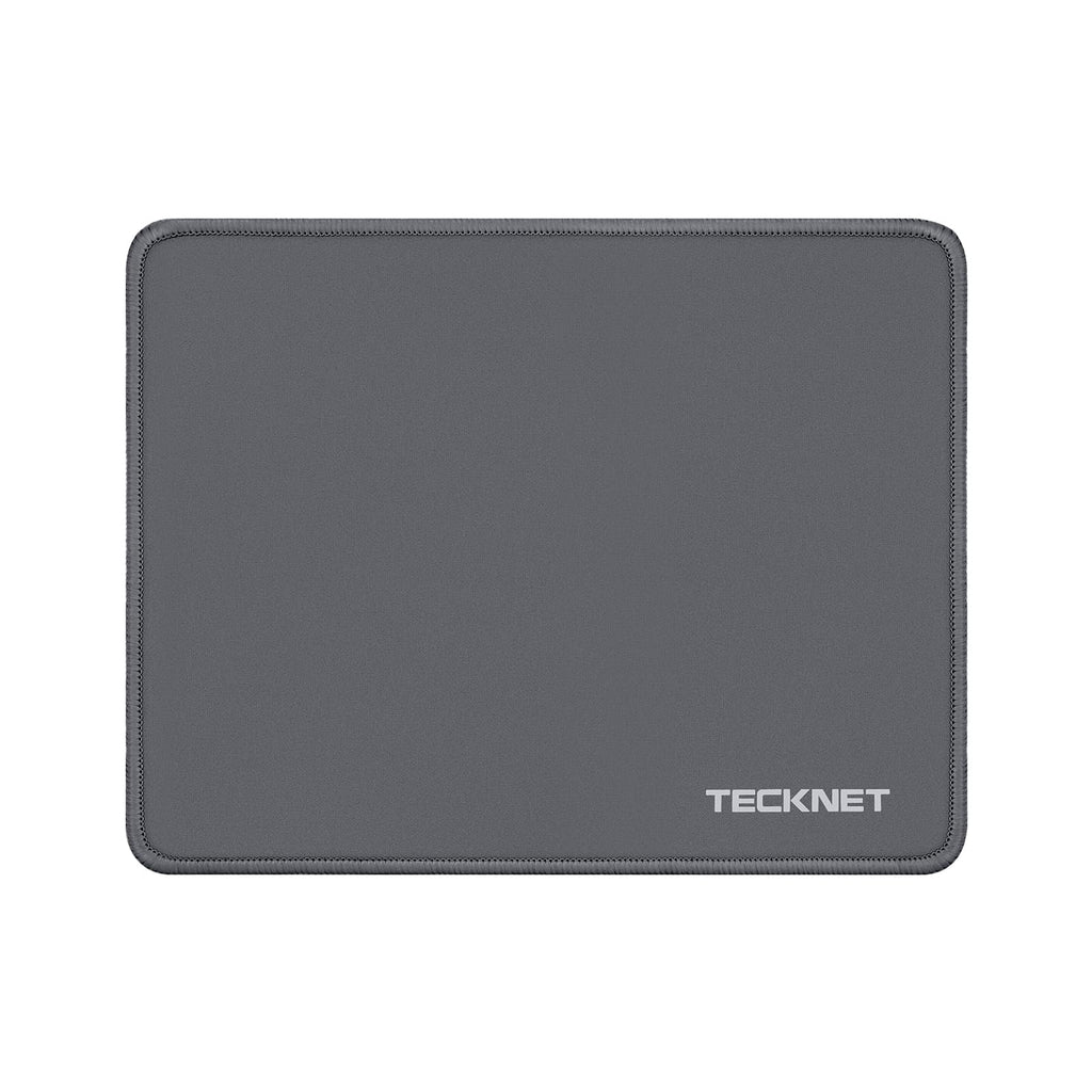 TECKNET Mouse Pad with Durable Anti-fray Stitching, Black Small Mousepad