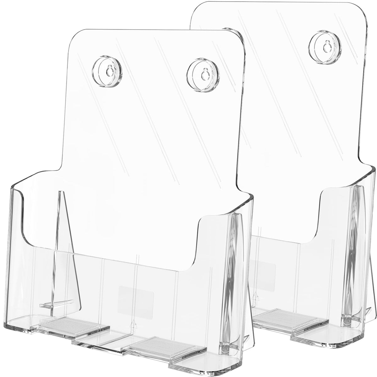 MaxGear Acrylic Brochure Holder Flyer Display Stand 4 x 9 Inch, 2 Pack