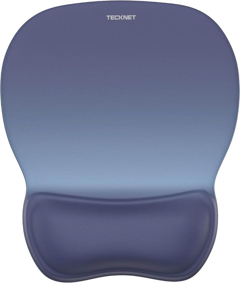 TECKNET Gel Ergonomic Mouse Pad with Wrist Rest, Non-Slip PU Base, Gradient
