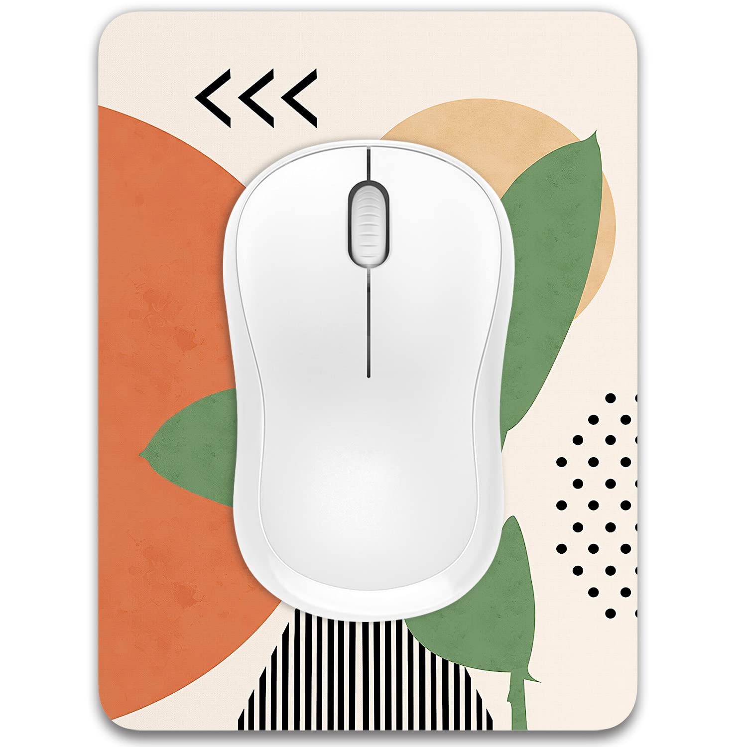 Dapesuom Small Mouse Pad, 6 x 8 Inch Thick Rubber Premium-Textured Non-Slip Portable & Washable Mini Mouse Mat for Women Men Wireless Laptops Keyboard Tray Gaming Work Computer Office Travel, Black