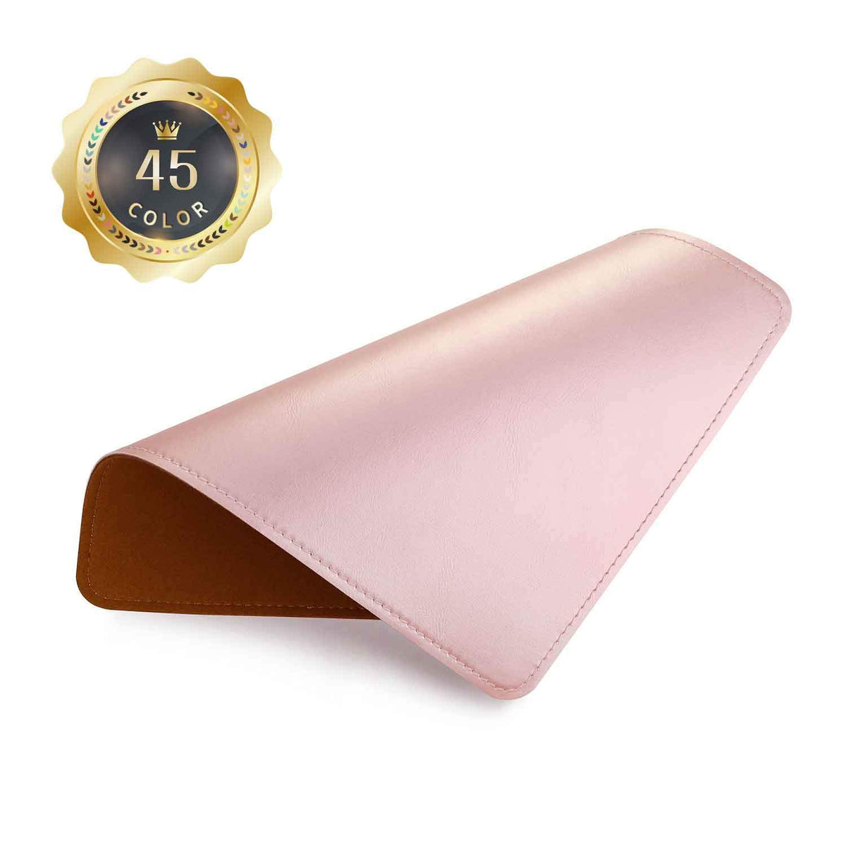 Mouse Pad, PU Mouse Pad，Leather Mouse Pad with Stitched Edge Micro-Fiber Base with Non-Slip Waterproof，Mouse Pad for Computers，Laptop, 8x11Inch (Caramel Brown)