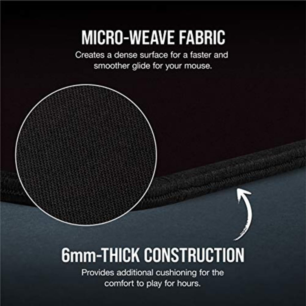 Corsair MM350 PRO Spill-Proof Cloth Gaming Mouse Pad – Extended XL – Black