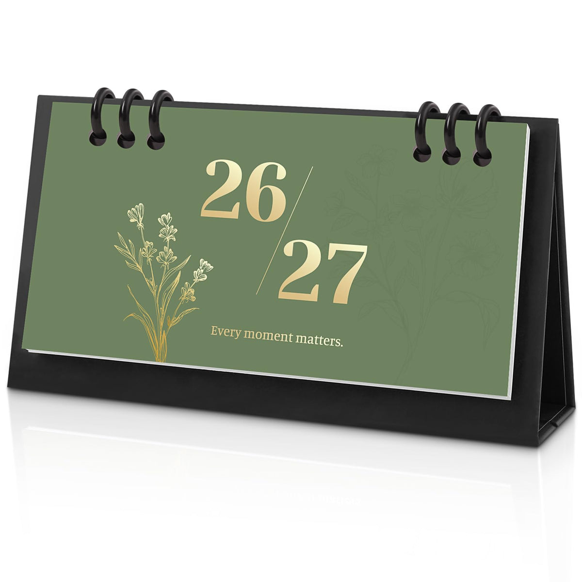 KONVINIT Small Desk Calendar 2026-2027, 6.3" x 3.1", 2026 Desk Calendar - Runs From January 2026 Until December 2027, 24 Months Mini Desktop Calendar for School, Home and Office Supplies