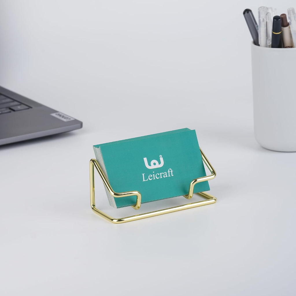 Business Card Holder for Desk, Cute Metal Card Organizers
