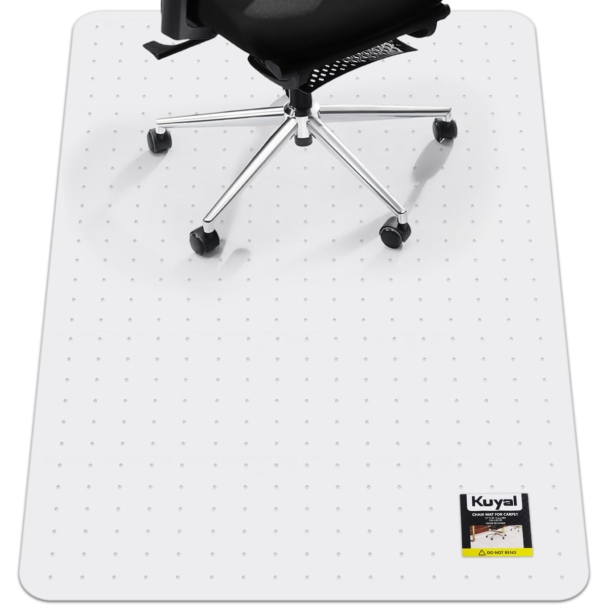 Kuyal Office Chair Mat for Carpet, Clear Heavy Duty Computer Chair Mat