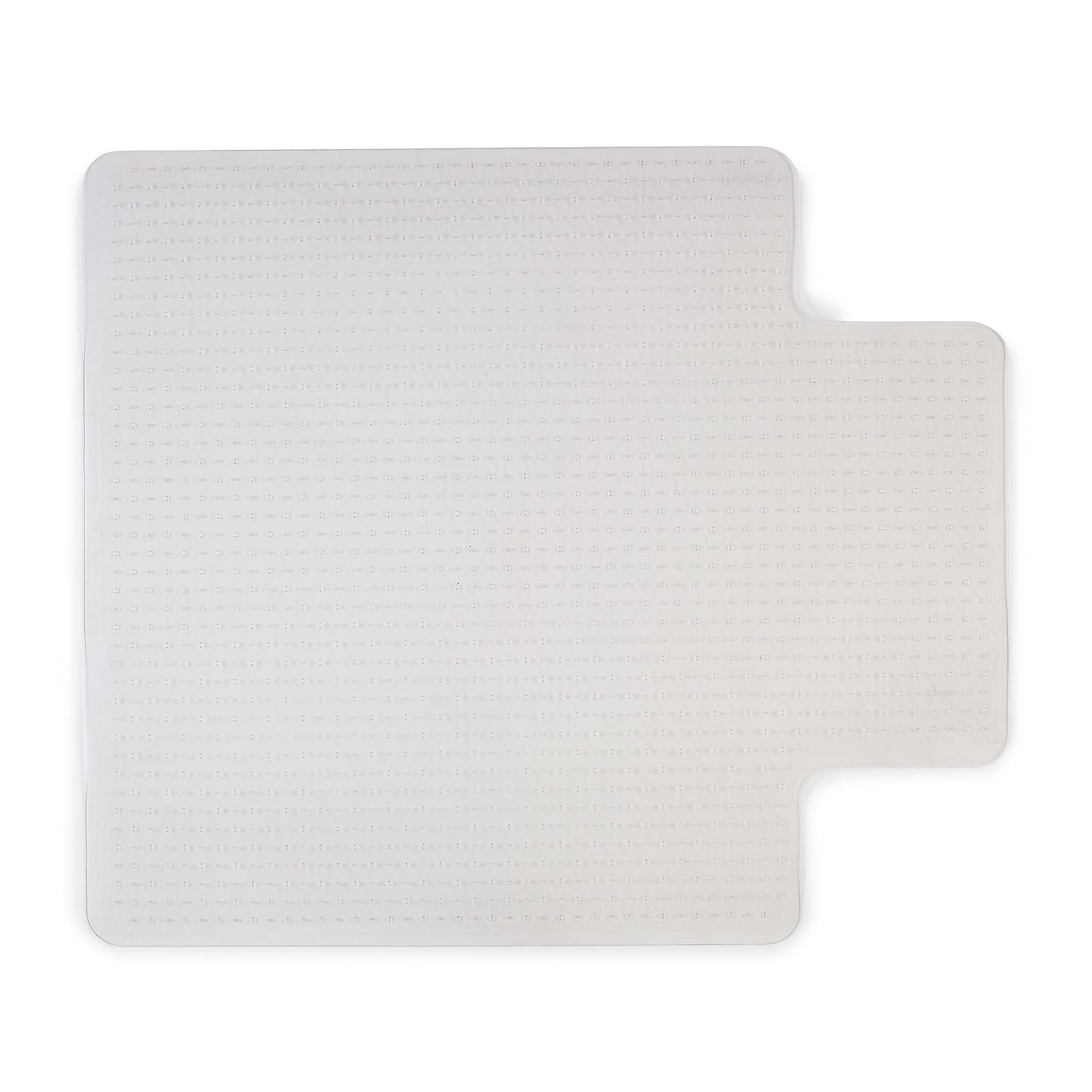 Staples Office Chair Mat, Clear, 35.5x47.5 Inch, Flat-Pile Carpet, with Lip