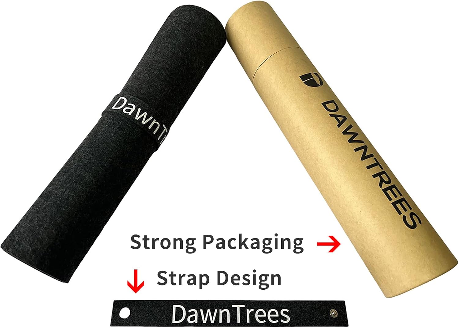 DAWNTREES Large Felt Desk Mat, 40''x16'' Full Keyboard and Mouse Pad