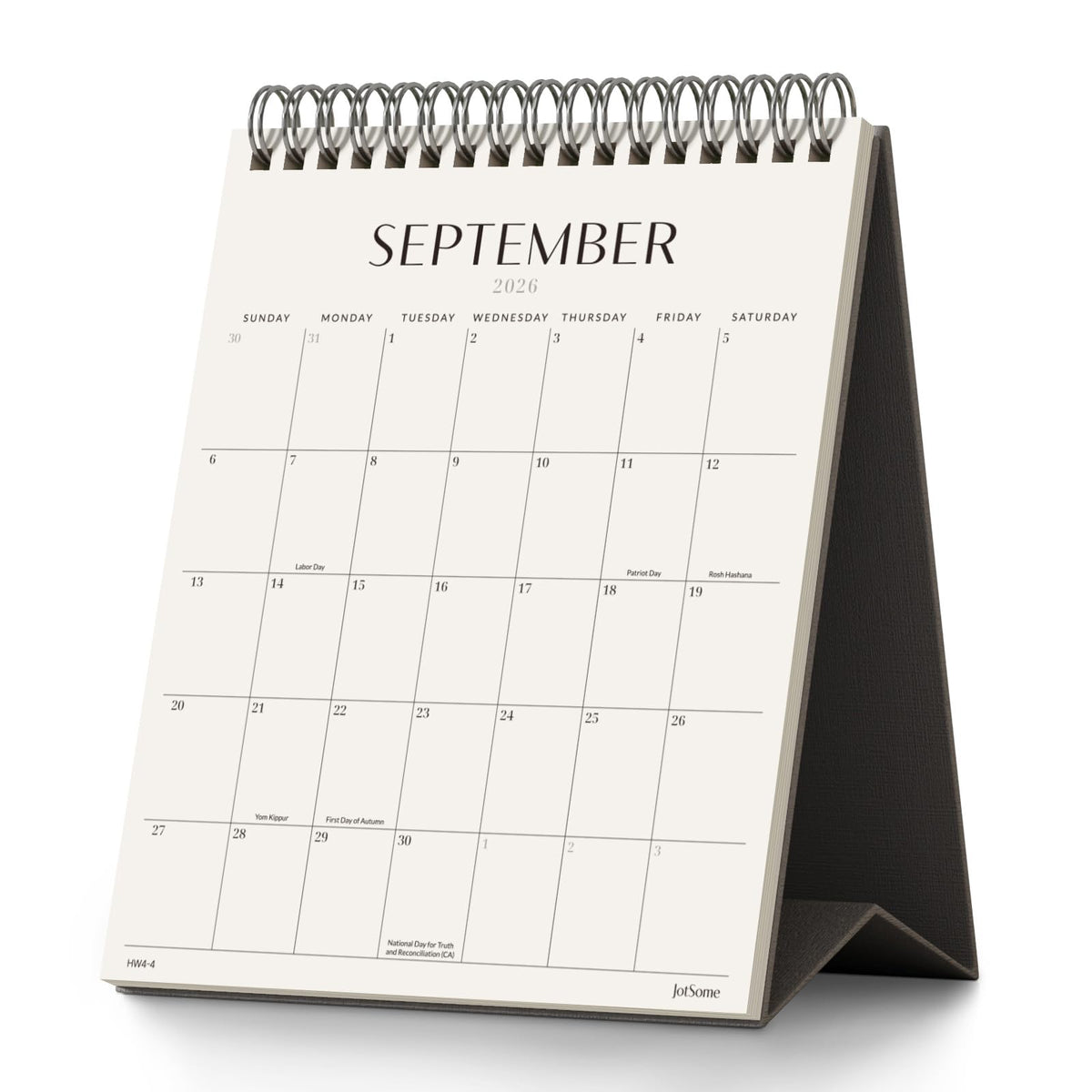 Jotsome Desk Calendar 2026-2027, Small Standing Flip Desktop Calendar