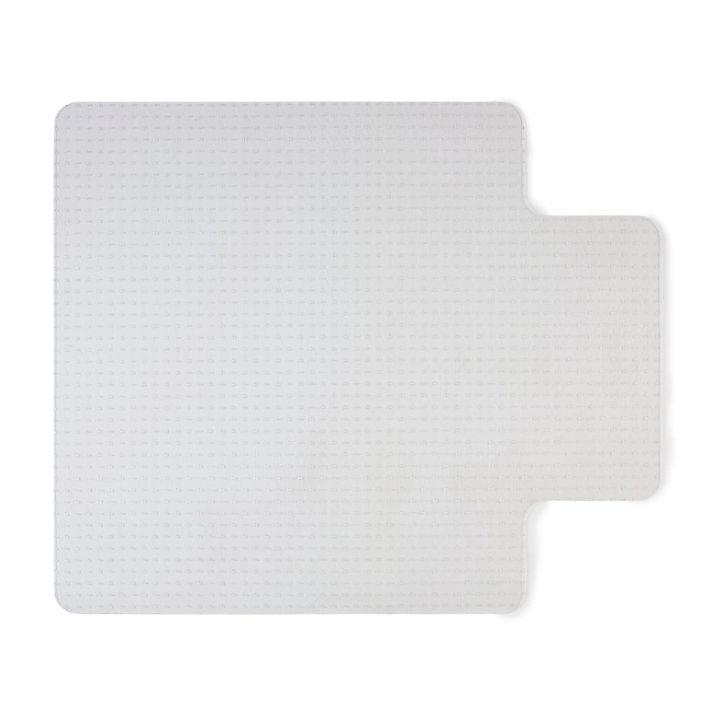 Staples Office Chair Mat, Clear, 35.5x47.5 Inch, Flat-Pile Carpet, with Lip