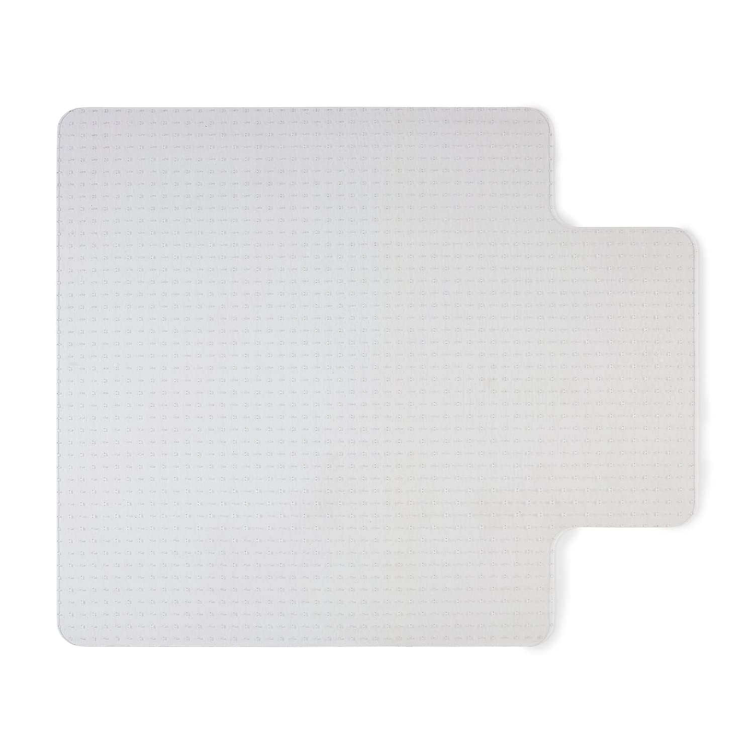 Staples Office Chair Mat, Clear, 35.5x47.5 Inch, Flat-Pile Carpet, with Lip
