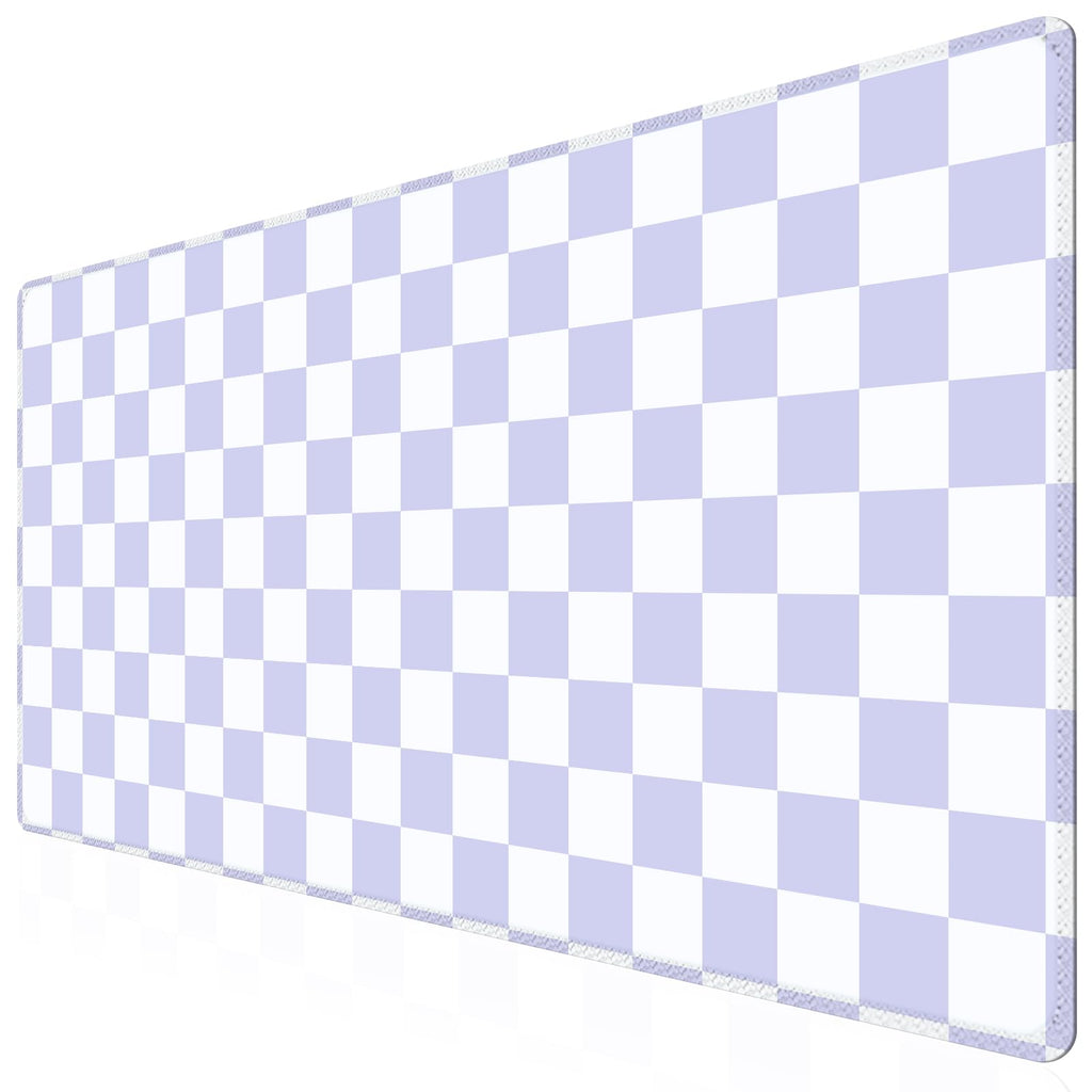 iCasso Desk Mat,Cute Desk Cover for Women,35.4x15.7in,Checkered