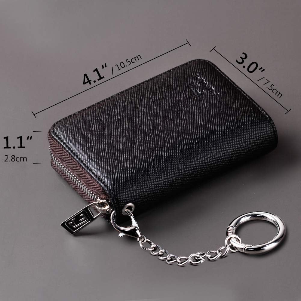 FurArt Zipper Wallet Women RFID Credit Card Holder keychain Wallet