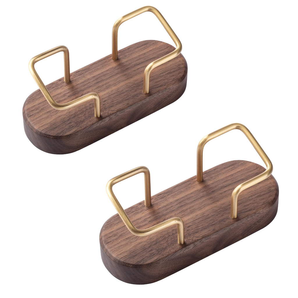 muso wood Cherry Business Card Holder for Desk, 1 Pack