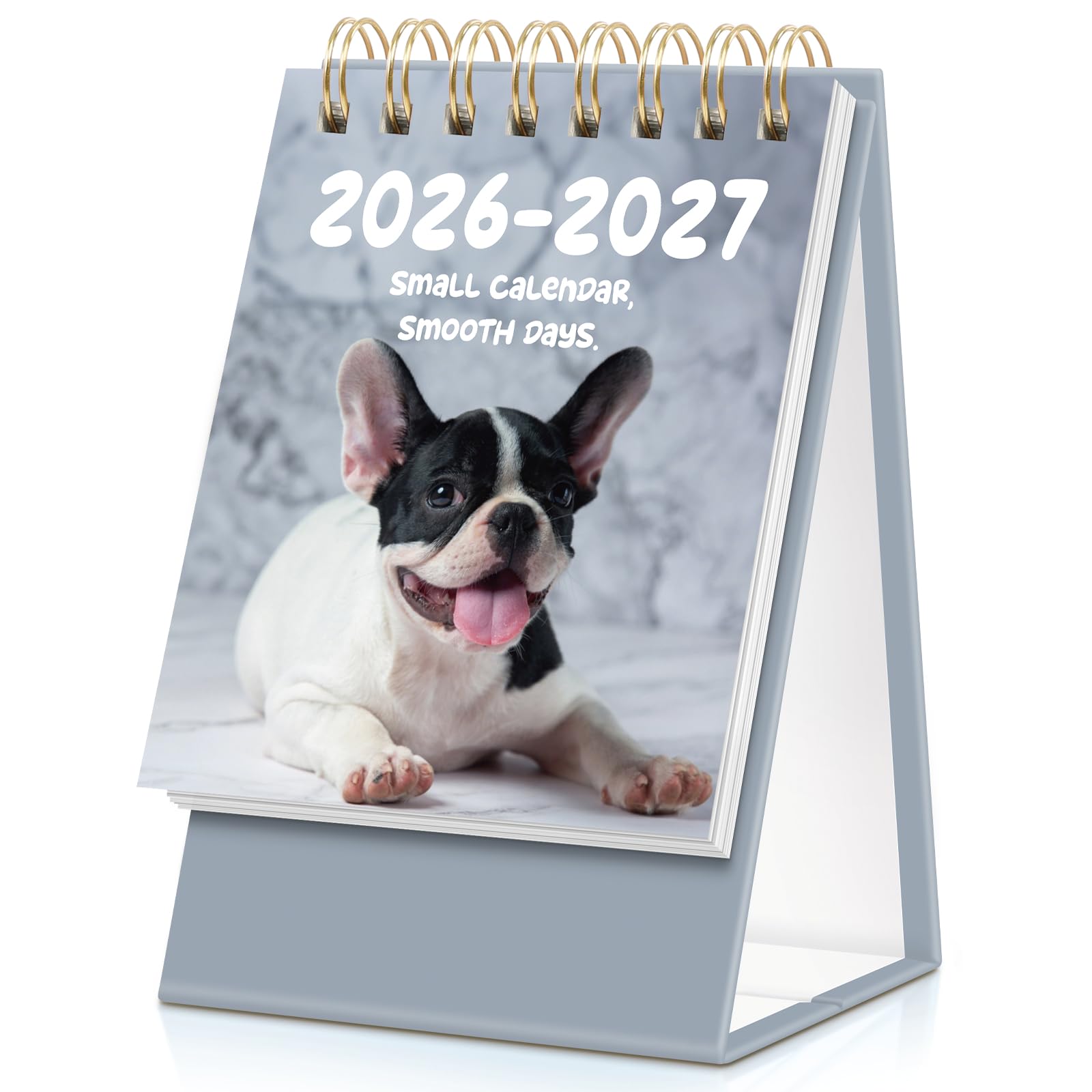 KONVINIT Small Desk Calendar 2026-2027, Floral 2026 Desk Calendar - Runs From January 2026 Until December 2027, 24 Months Mini Desktop Calendar 2026 for School, Home & Office Supplies
