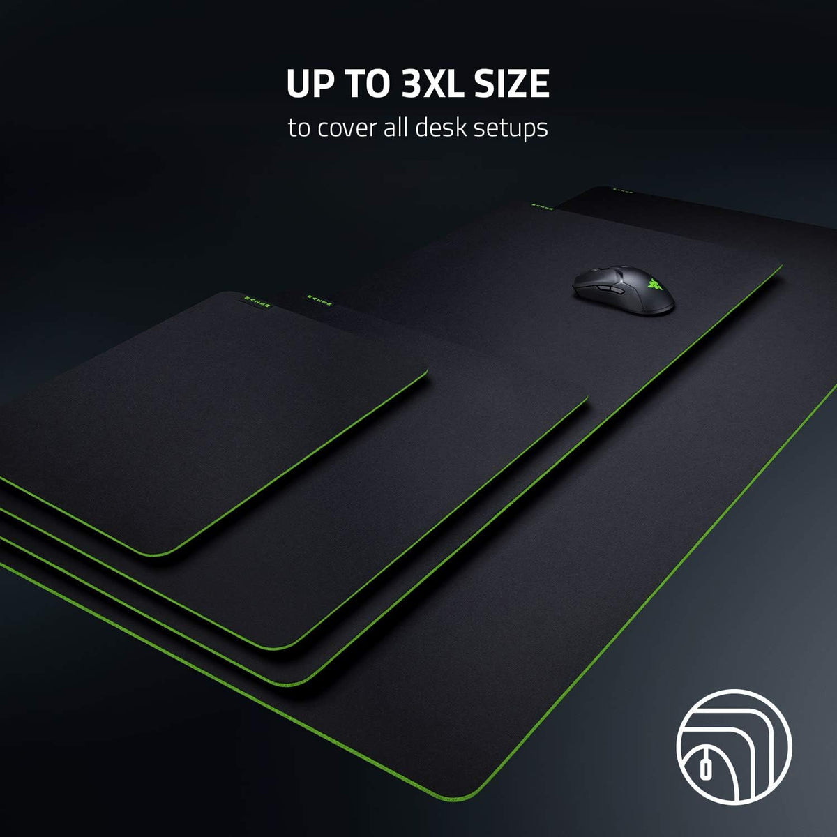 Razer Gigantus V2 Cloth Gaming Mouse Pad (Large), Thick, Classic Black
