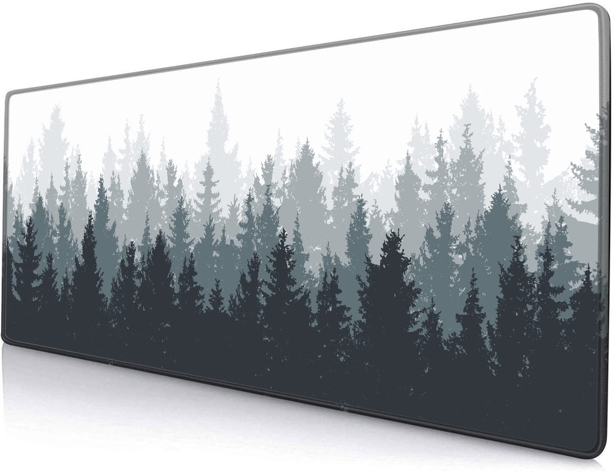 Large Gaming Mouse Pad with Stitched Edges, Galaxy Desk Mat, Extended XL Keyboard Pad, Non-Slip Rubber Base Desk Pad for Keyboard and Mouse, 31.5X11.8 inch