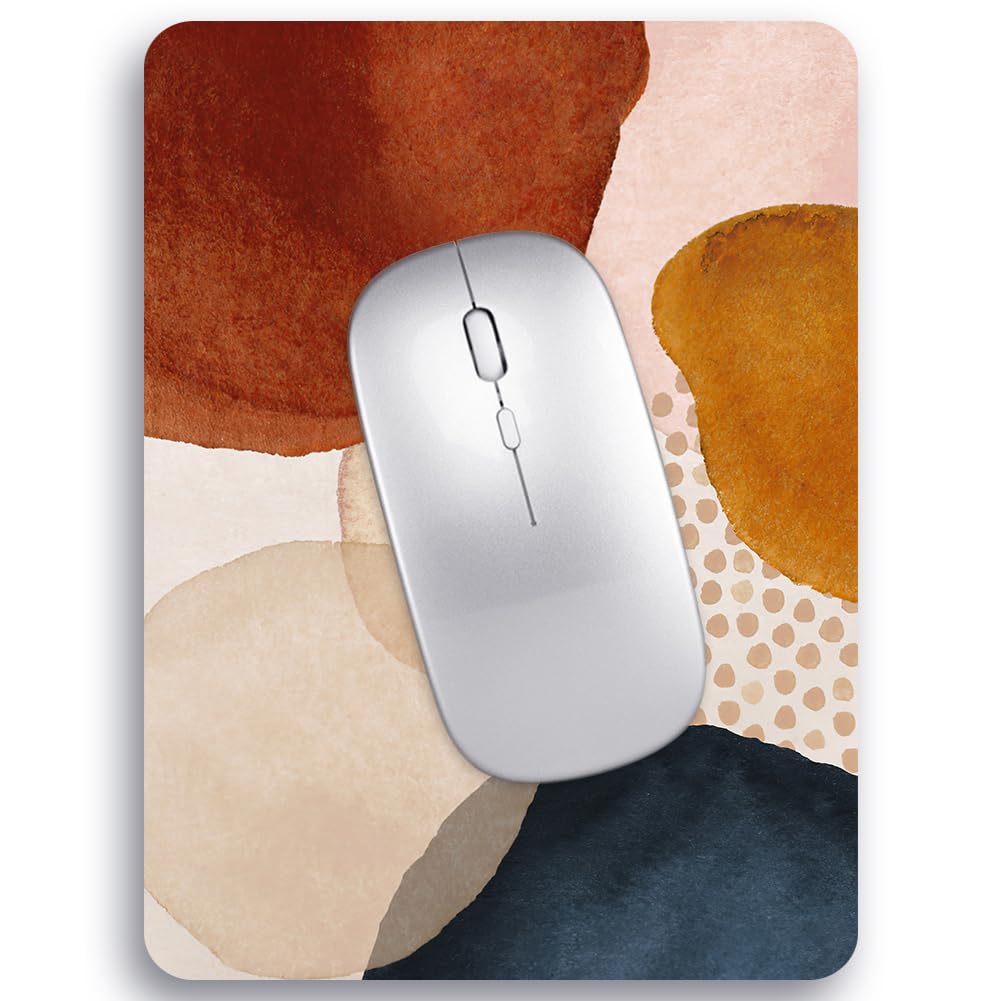 Audimi Small Mouse Pad 6 x 8 Inch, Mini Mouse Pad Thick for Laptop Wireless Mouse Home Office Travel, Portable & Washable (Black)